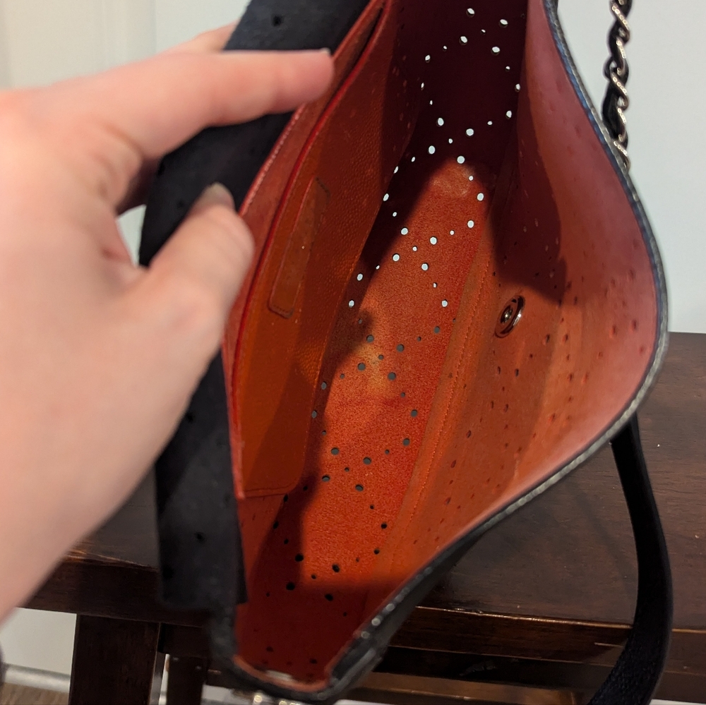 Chanel Perforated Calfskin Medium Flap Messenger - Picture 9 of 13